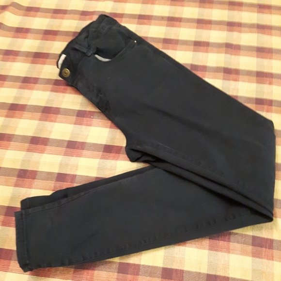 size 13/14 Zara kids navy blue skinny pants - Picture 2 of 12